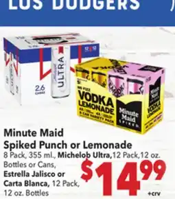 Vallarta Supermarkets Minute Maid Spiked Punch or Lemonade offer