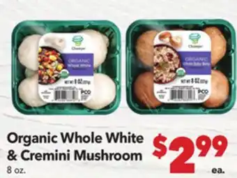 Vallarta Supermarkets Organic Whole White & Cremini Mushroom offer