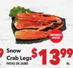 Vallarta Supermarkets Snow Crab Legs / PATAS DE JAIBE offer