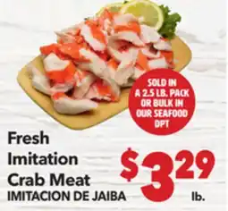 Vallarta Supermarkets Fresh Imitation Crab Meat / Crab Meat IMITACION DE JAIBA offer