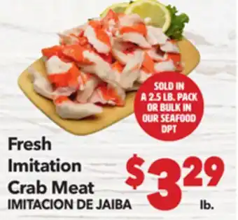 Vallarta Supermarkets Fresh Imitation Crab Meat / Crab Meat IMITACION DE JAIBA offer