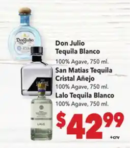 Vallarta Supermarkets Don Julio Tequila Blanco offer