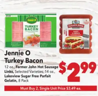 Vallarta Supermarkets Jennie O Turkey Bacon offer