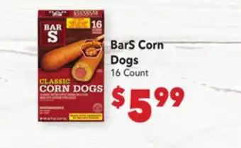 Vallarta Supermarkets BarS Corn Dogs offer