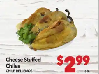 Vallarta Supermarkets Cheese Stuffed Chiles/ CHILE RELLENOS offer