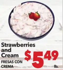 Vallarta Supermarkets Strawberries and Cream / FRESAS CON CREMA offer