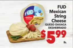 Vallarta Supermarkets FUD Mexican String Cheese / QUESO OAXACA DESHEBRADO offer