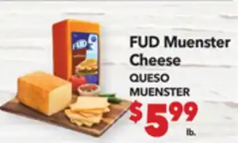 Vallarta Supermarkets FUD Muenster Cheese/QUESO MUENSTER offer