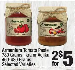 Super King Markets Armenium Tomato Paste 780 Grams, Ikra or Adjika 460-480 Grams offer