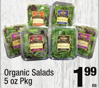 Super King Markets Organic Salads offer