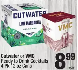 Super King Markets Cutwater or VMC Ready to Drink Cocktails 4 Pk 12 oz Cans offer