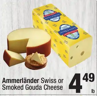 Super King Markets Ammerländer Swiss or Smoked Gouda Cheese offer