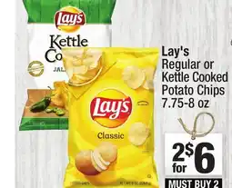 Super King Markets Lay's Regular or Kettle Cooked Potato Chips offer