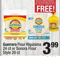 Super King Markets Guerrero Flour Riquisima 24 ct or Sonora Flour Style 20 ct offer