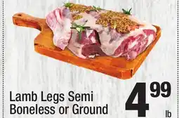 Super King Markets Lamb Legs Semi Boneless or Ground offer