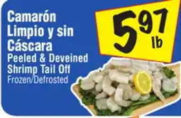 El Super Peeled & Deveined Shrimp Tail Off offer