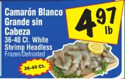 El Super White Shrimp Headless offer