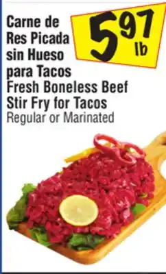 El Super Fresh Boneless Beef Stir Fry for Tacos offer