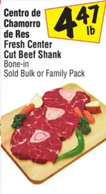 El Super Fresh Center Cut Beef Shank offer