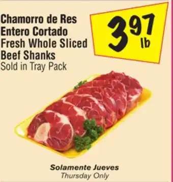 El Super Fresh Whole Sliced Beef Shanks offer