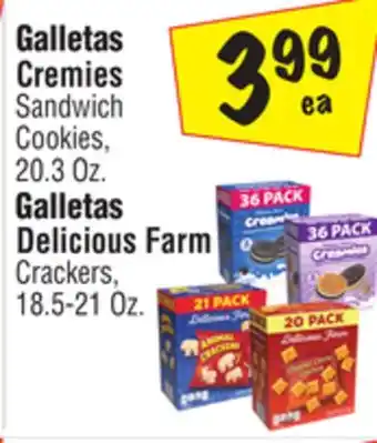 El Super Galletas Cremies Sandwich Cookies. 3 offer