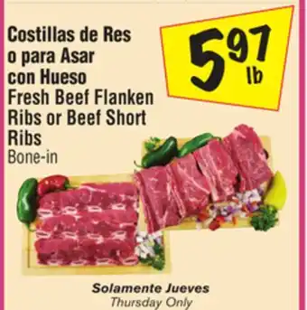 El Super Fresh Beef Flanken Ribs or Beef Short Ribs offer