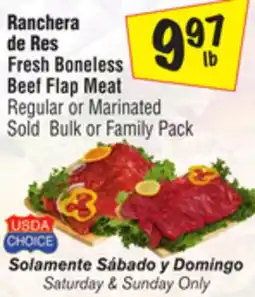 El Super Fresh Boneless Beef Flap Meat offer