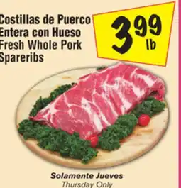 El Super Fresh Whole Pork Spareribs offer