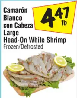 El Super Large Head-On White Shrimp offer