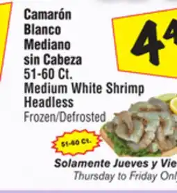 El Super Medium White Shrimp Headless offer