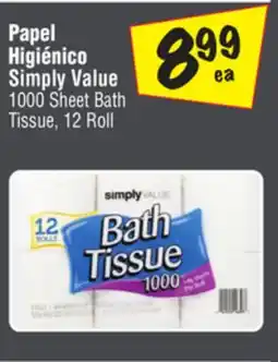 El Super 1000 Sheet Bath Tissue offer