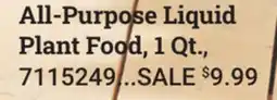 Ace Hardware All‑Purpose Liquid Plant Food, 1 Qt offer