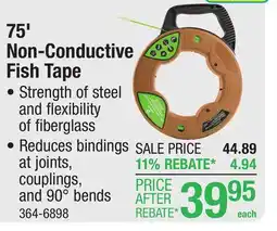 Menards Southwire SIMpull 75' Non-Conductive Fish Tape offer