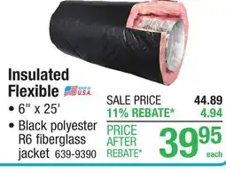 Menards Thermaflex 6 x 25' R6 Black Insulated Flexible Duct offer