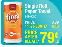 Menards Fiora Paper Towels - 1 Giant Roll offer