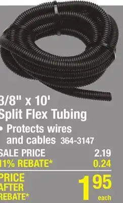 Menards Gardner Bender 3/8 x 10' Black Split Flex Tubing offer