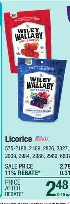 Menards Wiley Wallaby Watermelon Licorice - 10 oz offer