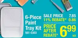 Menards Linzer 6pc Knit Paint Tray Kit offer