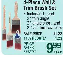 Menards Bestt Liebco Master Paint Brush Value Pack - 4 Piece offer