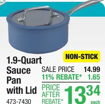 Menards 1.9 Quart Sauce Pan with Lid offer