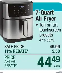 Menards Kalorik Touchscreen Air Fryer - 7 Quart offer