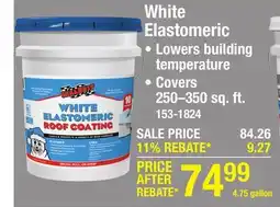 Menards SealBest White Elastomeric Roof Coating - 4.75 gal offer