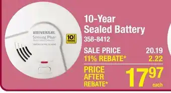 Menards Sensing Plus Multi Criteria Smoke & Fire Alarm With 10-Year Tamper-Proof Sealed Battery offer