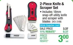 Menards Tool Shop Utility Knife & Scraper Set - 2 Piece offer