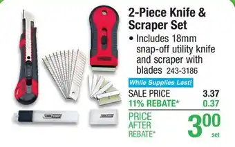 Menards Tool Shop Utility Knife & Scraper Set - 2 Piece offer