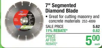 Menards Norton Clipper 7 x .090 x DM-7/8-5/8 Diamond Cut-Off Wheel offer