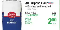 Menards Ginger Evans Bleached All Purpose Enriched Flour - 5 lbs offer