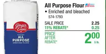 Menards Ginger Evans Bleached All Purpose Enriched Flour - 5 lbs offer