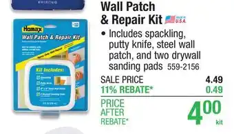 Menards Homax Wall Patch & Repair Kit - 8 oz offer