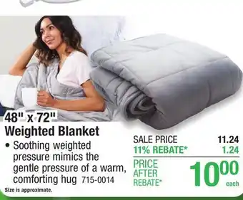 Menards Pure Enrichment PureComfort 10 lb. 48 x 72 Weighted Blanket offer